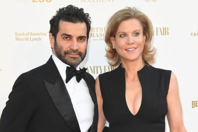 Mehrdad Ghodoussi with wife Amanda Staveley.