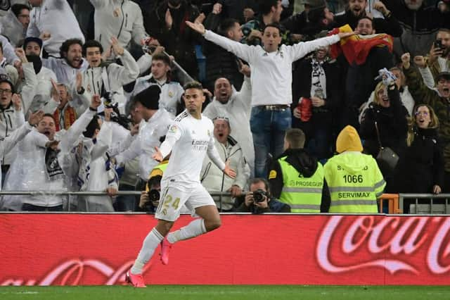 Newcastle United have reportedly been offered the chance to sign Real Madrid forward Mariano Diaz. (Photo by JAVIER SORIANO/AFP via Getty Images)