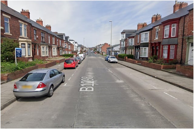 A home on Stanhope Road, South Shields, was targeted by a thief who stole a plant pot from the garden.
Image by Google Maps.
