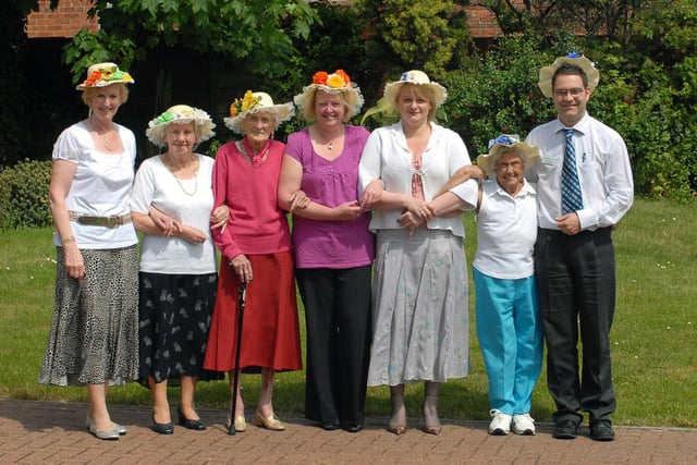 Residents from the Garden Hill Care Home held an Ascot Day themed party in 2008 and don't they look great.