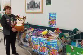 Some of the toys donated to the appeal at the Morrisons supermarket in Ocean Road.