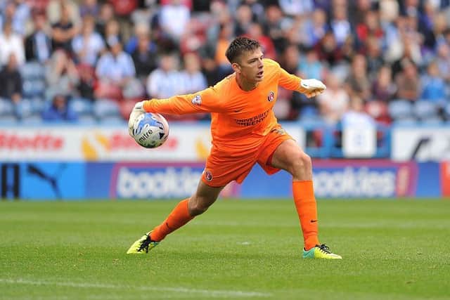 Nick Pope of Charlton during Sky Bet Championship match between Huddersfield Town and Charlton Athletic at Galpharm Stadium on August 23, 2014 in Huddersfield, United Kingdom.  (Photo by Ryan Browne/Getty Images)