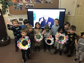 South Tyneside nursery children paying tribute to Captain Sir Tom Moore