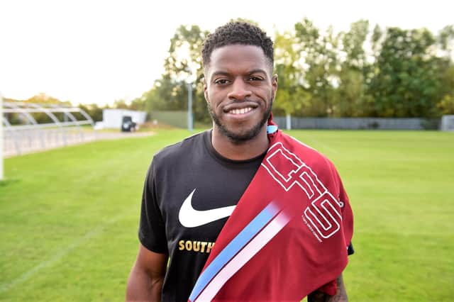 South Shields striker JJ Hooper.