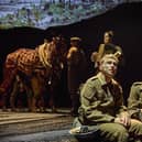 Tom Sturgess (Albert Narracott), Ike Bennett (David Taylor) in War Horse. Credit Brinkhoff-Moegenburg         2118-R