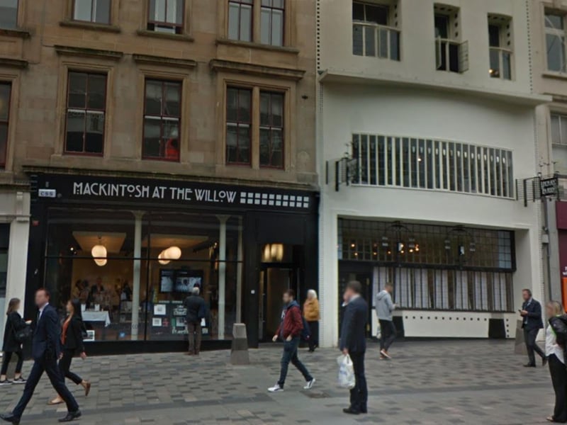 There are several Willow Tea Rooms in Glasgow, but the original is on Sauchiehall Street. The Mackintosh at the Willow tea room was opened by Kate Cranston in 1903 and was famously designed by Glasgow design pioneer Charles Rennie Mackintosh. It reopened in 2018 after a full renovation and also offers a shop and visitors centre.