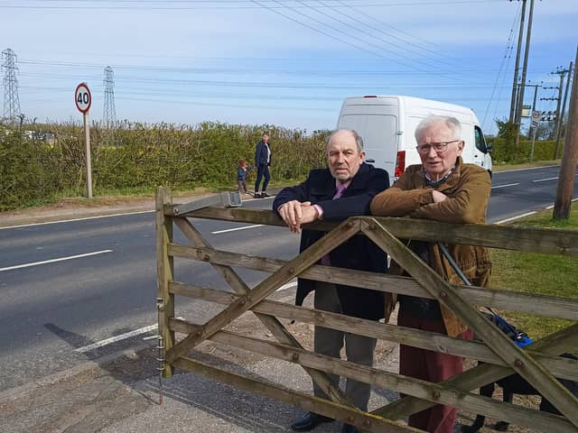 George Dodsworth and John Deighan of Downhill Lane Safety Group.
