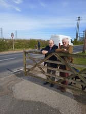 George Dodsworth and John Deighan of Downhill Lane Safety Group.