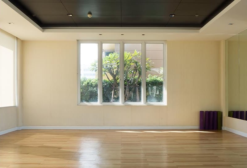 Properties with the option for at-home work outs are now more attractive to potential buyers and a simple timber 8 x 10 ft garden structure, kitted out exactly to your tastes, makes the perfect yoga studio or gym.