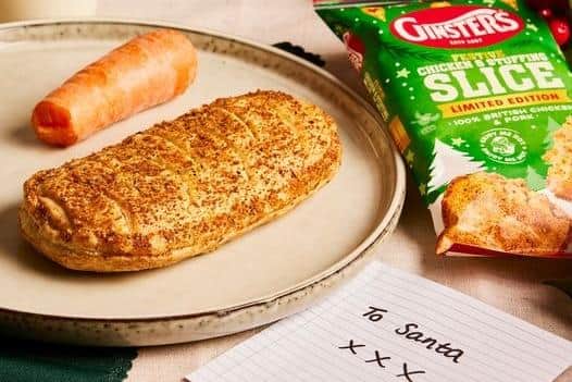 Ginsters has revealed that its much-loved Festive Chicken and Stuffing Slice is back