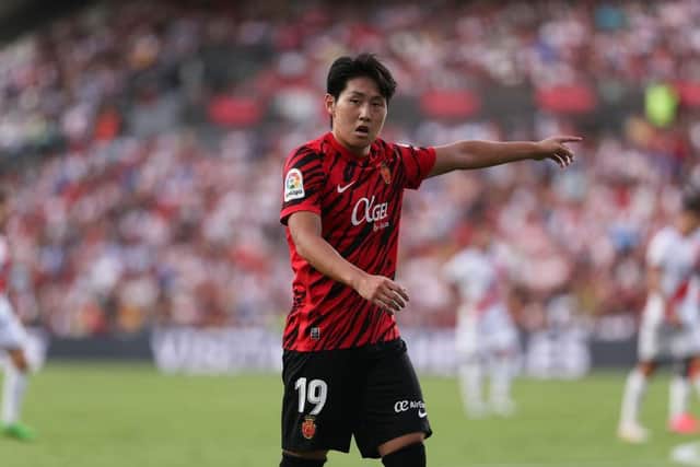 Kang In Lee of RCD Mallorca  (Photo by Gonzalo Arroyo Moreno/Getty Images)