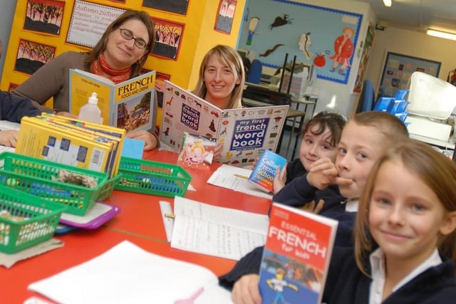 French lessons in 2006 but who do you recognise in this photo?