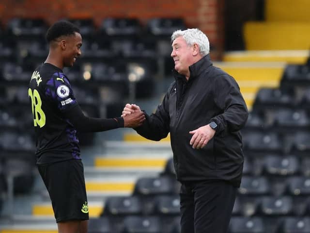 Newcastle United head coach Steve Bruce, (Photo by Marc Atkins/Getty Images)