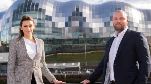 (L - R): Harriet Gibbs from Reward and Dane Nicholson from Zebra Leisure Lease.