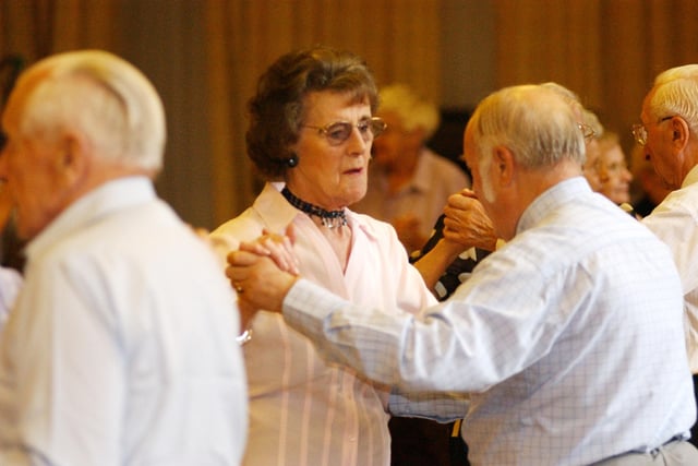 A 2004 tea dance at the Charles Young Centre, with dance teacher Rose Manning.
