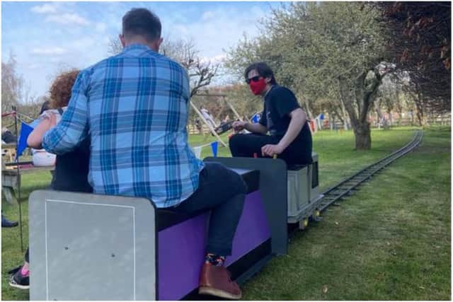 GLMR Portable Miniature Railway in action.