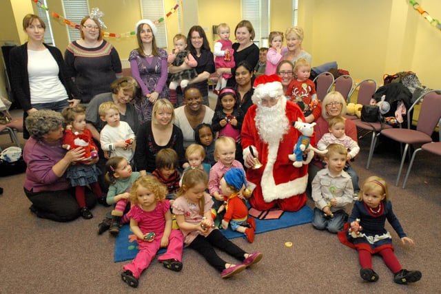 Children who were definitely on the nice list were pictured at the Jiggle Wiggle party in 2003. Remember it?