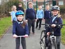 Pupils from St Mary's are all smiles after their cycling success