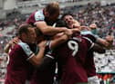 West Ham celebrate as simple errors cost Newcastle United (Photo by Ian MacNicol/Getty Images)