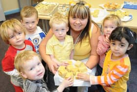 A scene from the Primrose Children's Centre where cakes were being sold for Children in Need in 2009. Remember this?