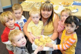 A scene from the Primrose Children's Centre where cakes were being sold for Children in Need in 2009. Remember this?