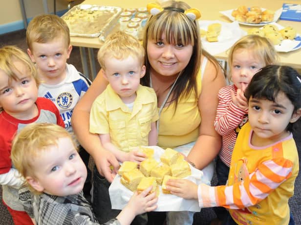 A scene from the Primrose Children's Centre where cakes were being sold for Children in Need in 2009. Remember this?