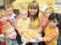 A scene from the Primrose Children's Centre where cakes were being sold for Children in Need in 2009. Remember this?