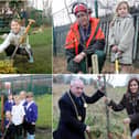 9 tree planting scenes from the past but can you spot someone you know?
