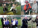 9 tree planting scenes from the past but can you spot someone you know?