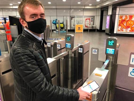The Metro’s new Pop card app was released on Tuesday, allowing passengers to buy and store tickets on their phone and use it to open gates at stations.
