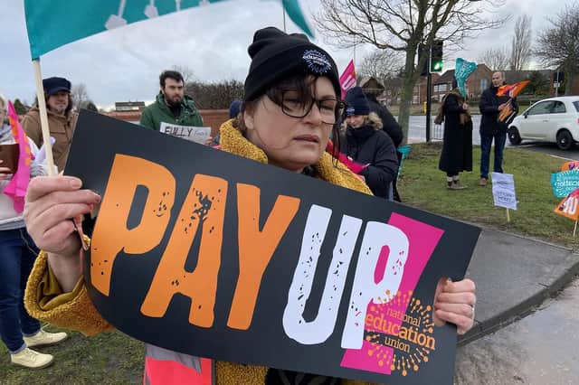 National Education Union members send a clear message to the Government.

Picture by FRANK REID