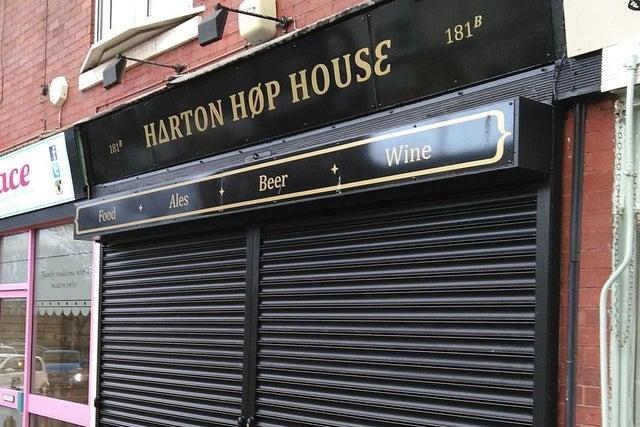 Harton Hop House has opened an outdoor area for a great mix of food and real ales. You can also order brews for take out.