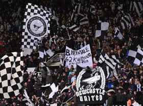 Newcastle United fans at last season's FA Cup tie against Cambridge United.