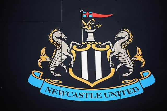 Newcastle United club badge.(Photo by Tony Marshall/Getty Images)