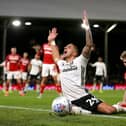 LONDON, ENGLAND - JANUARY 17: Anthony Knockaert of Fulham is fouled by Hayden Coulson of Middlesbrough FC during the Sky Bet Championship match between Fulham and Middlesbrough at Craven Cottage on January 17, 2020 in London, England. (Photo by James Chance/Getty Images)