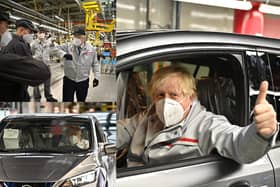 Prime Minister Boris Johnson visited Nissan on Thursday, July 1.