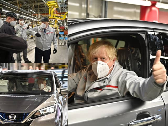 Prime Minister Boris Johnson visited Nissan on Thursday, July 1.