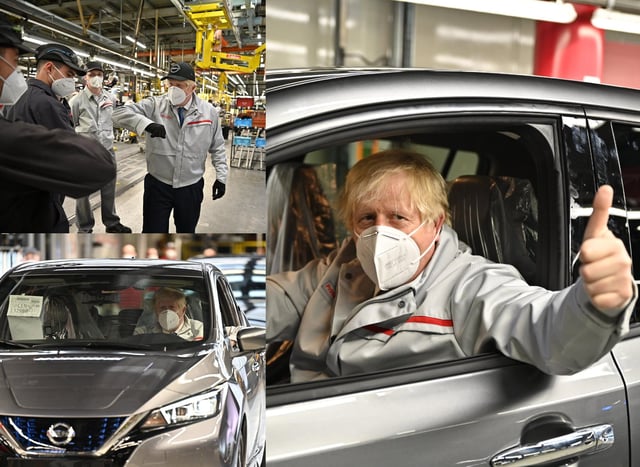 Prime Minister Boris Johnson visited Nissan on Thursday, July 1.