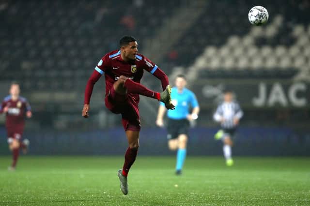 Danilho Doekhi of Vitesse Arnhem in action during the Dutch Toto KNVB Cup match between Heracles Almelo and Vitesse at Polman Stadion on January 22, 2020 in Almelo, Netherlands.