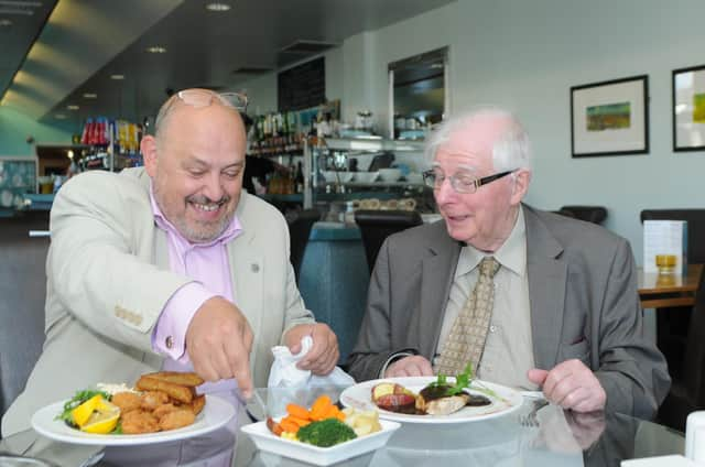 Ray Spencer, executive director at the Customs House with Councillor Alan Kerr when he was deputy leader of South Tyneside Council.