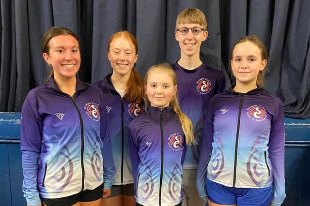 Stokes Collins School of Irish Dancing stars, from left, left to right is Caitlin Chapman, Abbie Orr, Nancy Corr, Thomas Hurrell and Ava Horsfall.