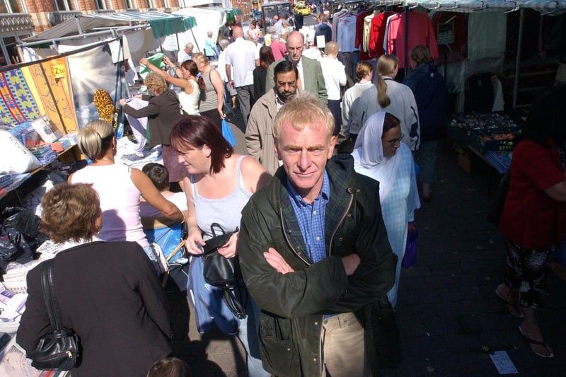 A 2004 view of Hartlepool's outdoor market. Can you spot a familiar face?