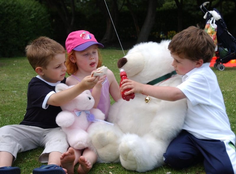 Fun at a Teddy Bear's picnic in South Marine Park in 2003 but do you recognise the children in the picture?