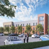 CGI image of how new student accommodation development could look on former Central Library site in South Shields 