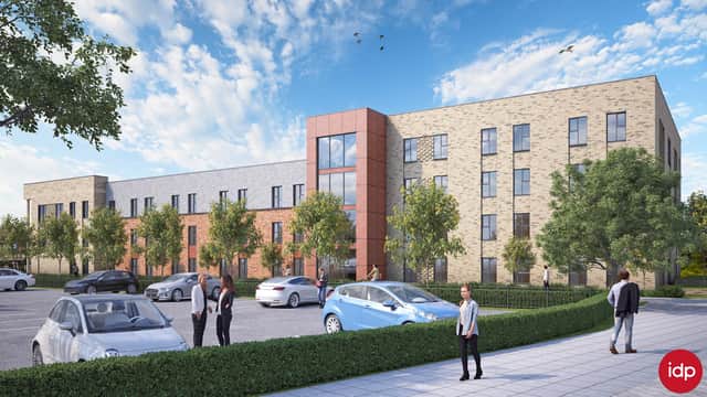 CGI image of how new student accommodation development could look on former Central Library site in South Shields 