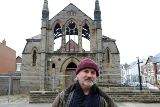 Historian Ged Lynn has spoken out against the proposed demolition of the former Methodist Church on Bede Burn Road. Picture by Stu Norton.