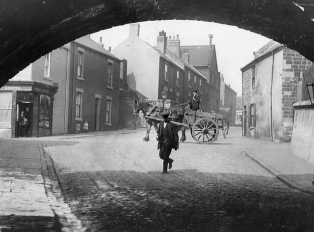 A view of Commercial Road in South Shields but this is how it looked around 100 years ago.