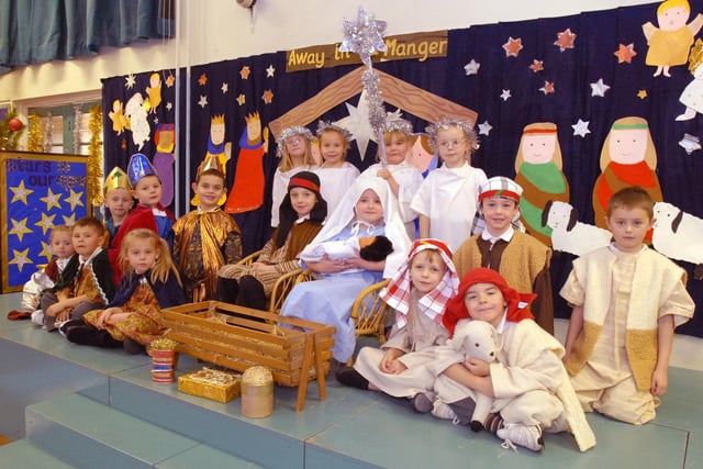 These Year 1 pupils looked like they had a great time in their Christmas Nativity in 2008.