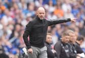 Manchester United's Erik ten Hag during the pre-season friendly match at the Scottish Gas Murrayfield Stadium, Edinburgh. PIC: Andrew Milligan/PA Wire.