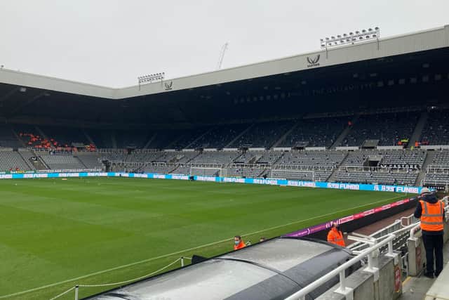 St James's Park without the Sports Direct signs.